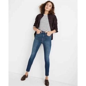 Madewell Skinny High-Rise Jeans in Medium Blue